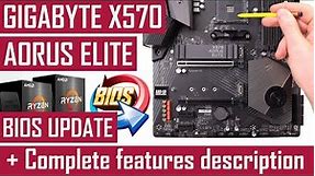 Gigabyte X570 Aorus Elite - Complete features description & How to update BIOS using Q-Flash Plus