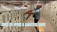 How To Open A Master Lock