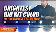 Which HID Color is the Brightest? 35w or 55w? Color Shift and Lux Explained!