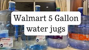 5 Gallon jugs from Walmart