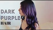 HOW TO: DARK PURPLE HAIR DYEING (At home)
