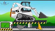 Bulldozer Mini Bobcat T300 | Construction Vehicles | Toy Factory | Kids Video | Pojazdy - Budowa