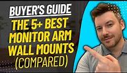 TOP 5 BEST MONITOR ARM WALL MOUNTS - Monitor Wall Arm Mount Review (2023)