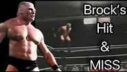 Brock Lesnar HITTING & MISSING the Shooting Star Press
