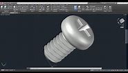 AutoCAD 3D, how to drawing screw