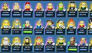 Minion Rush my collection all minions costumes review