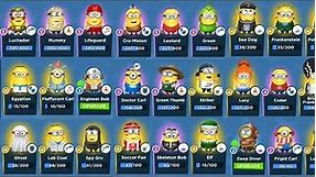 Minion Rush my collection all minions costumes review