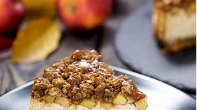 Caramel Apple Crisp Cheesecake -... - Home Cooking Adventure