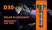 Multi-Function Solar Flashlight D30 Emergency Car Tool|SUPERFIRE