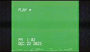 VHS Green Screen Overlay (Free Effects + Download)