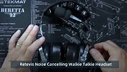 Retevis Noise Cancelling Walkie Talkie Headset
