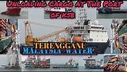 Unloading Cargo at The Port of ksb Terengganu Malaysia water, Petronas
