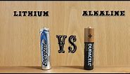 Battery test: lithium vs alkaline and rechargeable AA