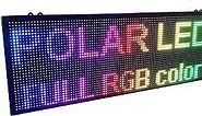 LED sign OUTDOOR 40" x 14" WiFi P10 resolution, full LED RGB color sign with high resolution P10 96x32 dots and new SMD light technology. Perfect solution for advertising