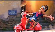 Pixar LUCA: Ercole Vespa Scene - Movie Clip Disney + 4K