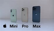 iPhone 12 mini vs 12 Pro vs 12 Pro Max 你最喜欢哪一个？