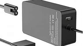 [Upgraded Version] Surface Pro Charger 65W for Surface Pro 3/4/5/6/7/8/9/X Power Supply Adapter, Compatible for Both Microsoft Surface Book Laptop/Tablet,Works with 65W&44W&36W&24W (10 Ft Cord)