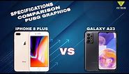 IPHONE 8 PLUS VS SAMSUNG GALAXY A23 | COMPARISON | SPECIFICATIONS | PRICE | REVIEW | PUBG TEST