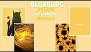 Bloxburg yellow aesthetic decals! 💛