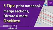 Microsoft Onenote: five tips including printing a notebook and creating subpages by Chris Menard