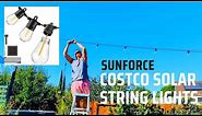 Costco SunForce LED Solar String Lights Helpful Tips and Installation