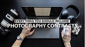 Freelance PHOTOGRAPHY CONTRACTS - Important Things To Include!