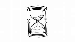 How to Draw a Simple Hourglass | Step-by-Step Lesson