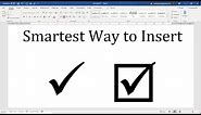 Shortcut for Tick Symbol in Word (🗸 & ☑): Fastest way to get Check mark in Word [2021]