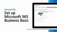 Set up Microsoft 365 Business Basic