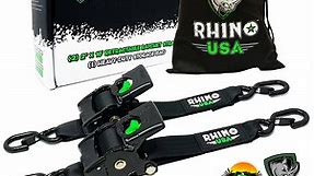 Best Retractable Ratchet Straps (2"x10' 2-Pack) - Rhino USA