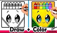 How to Draw a Crayon Box Cute + Easy | Fun2draw