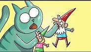 Cat Versus Gnomes | Cartoon Box 335 by Frame Order | Hilarious Cartoon Compilation | Gnomes Cartoon