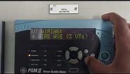 Configuration of power quality meter GE PQM II.