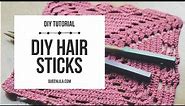 DIY | Hair Sticks | Liz Bumgarner beauty & wellness