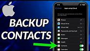 How To Backup Contacts On iPhone