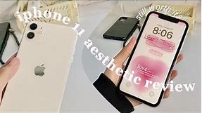 iPhone 11 aesthetic review 2023 🌸 worth it? + camera test n game test