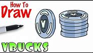 How to Draw V-Bucks | Fortnite