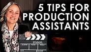 TIPS FOR PRODUCTION ASSISTANTS - How To Get Hired As A Production Assistant Job - Filmmaking 101