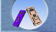 IKAZZ Galaxy S10e Case with Screen Protector,Military Grade Shockproof Cover Pass 16ft Drop Test with Magnetic Kickstand Car Mount Holder Protective Phone Case for Samsung Galaxy S10e Rose Gold
