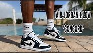 AIR JORDAN 1 LOW SE "CONCORD"REVIEW & ON FEET THE BEST LOW FOR 2023 SO FAR BASED OFF THE CONCORD 11!
