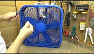 Lasko Cool Colors Blue Box Fan | Initial Checkout