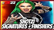 WWE 2K22 - Shotzi Signatures and Finishers