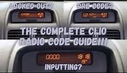 Renault Clio Radio Code - THE COMPLETE GUIDE