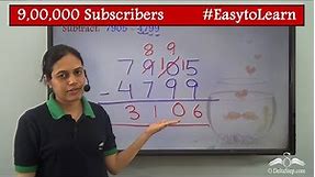 Subtraction of 4 digit numbers with borrowing | Class 3 | CBSE | NCERT | ICSE
