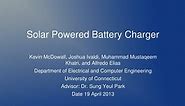 PPT - Solar Powered Battery Charger PowerPoint Presentation, free download - ID:3499150