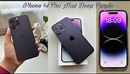 iPhone 14 Pro Max Aesthetic Unboxing - Deep Purple (256GB) +Accessories
