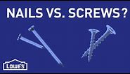 When Do I Use Nails vs. Screws? | DIY Basics