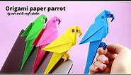 origami paper parrot|how to make paper bird or parrot