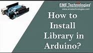 How to Install library in Arduino