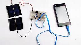 Solar Powered Mobile Phone Charger Circuit